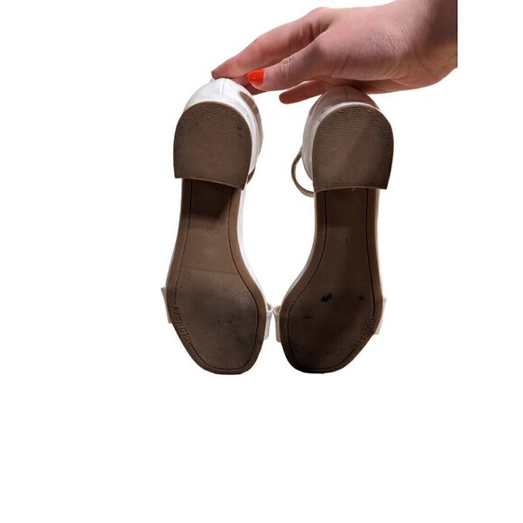 Old Navy Cream Sandal Heels Size 7 - Picture 5 of 5